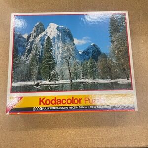 Kodacolor Puzzle 2000 Pieces Yosemite National Park Winter Landscape Jigsaw